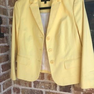 Talbots yellow blazer